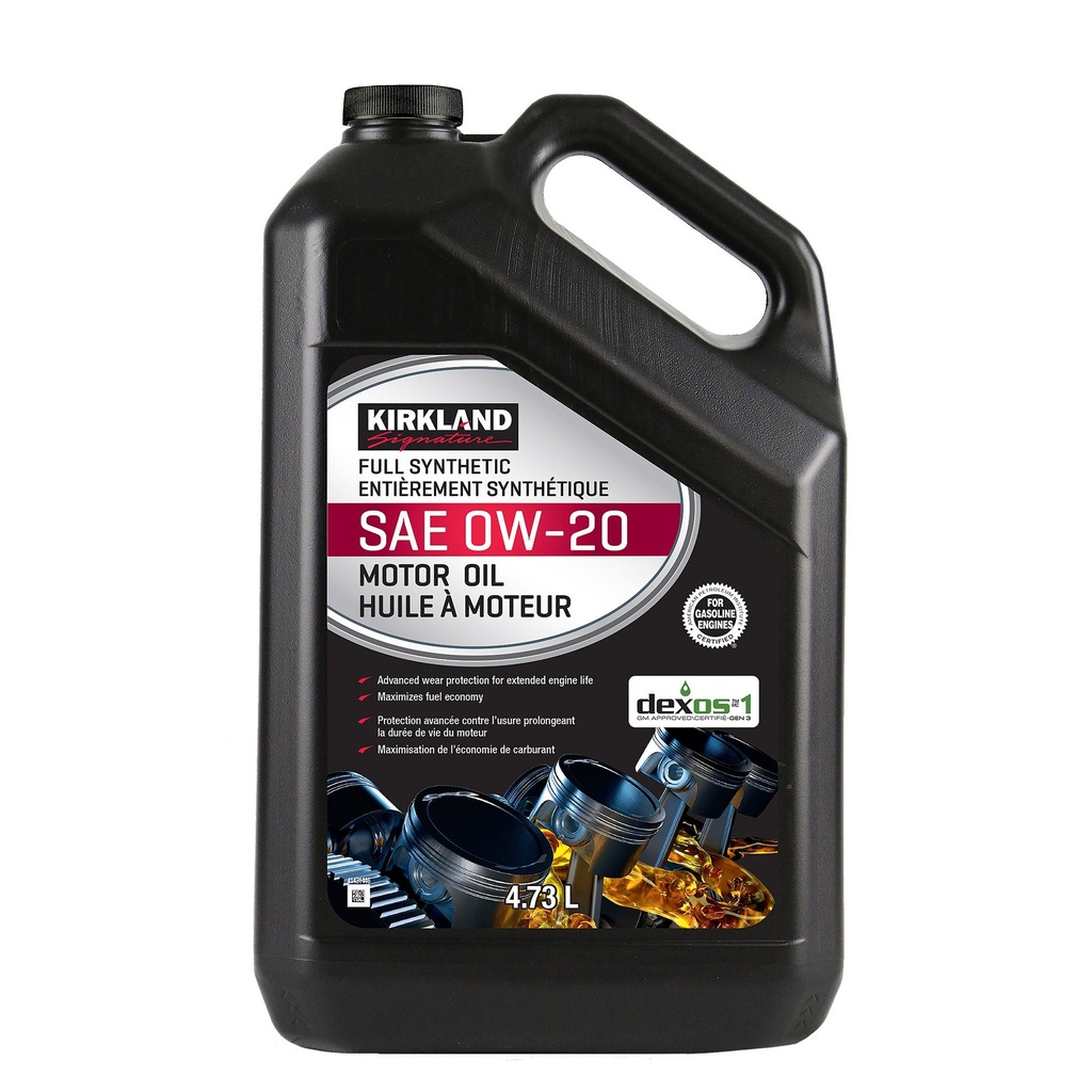 Kirkland Signature 0W20 Full Synthetic Motor Oil, 2-pack - 997895 - 1