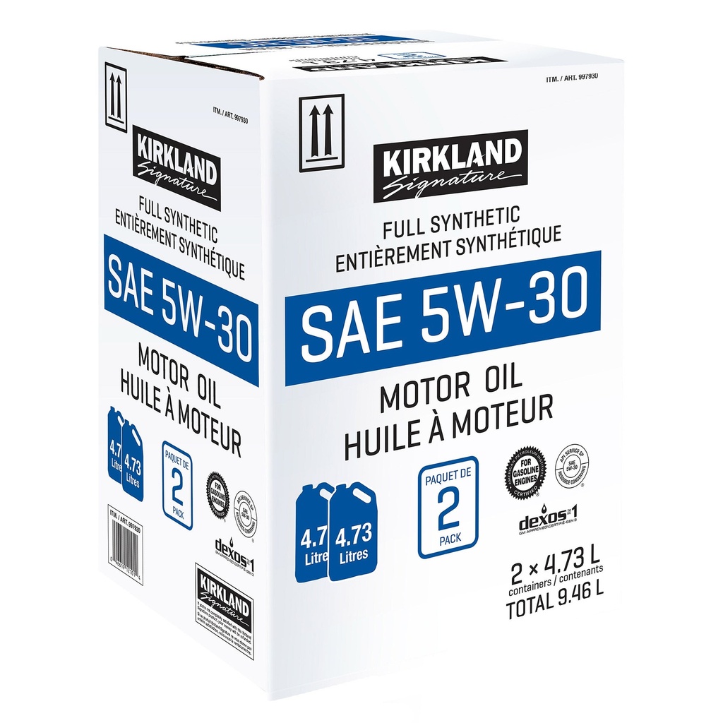 Kirkland Signature 5W30 Full Synthetic Motor Oil, 2-pack - 997930 - 3