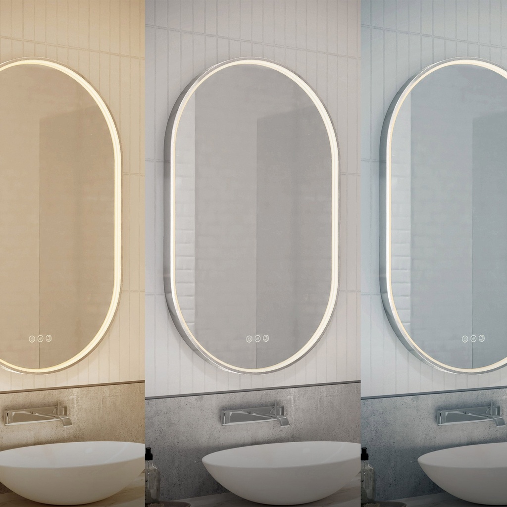 Artika Royce Oval LED Mirror with Integrated Defogger - 1671618 - 2