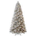 2.75 m (9 ft) artificial Christmas tree with cashmere-flocked glitter, pre-lit with 1,780 twinkling Micro-Radiant LED lights in changing colors - 1784942 - 2