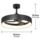 Artika Austin 23 in. Ceiling Fan with Light - 1806207 - 4