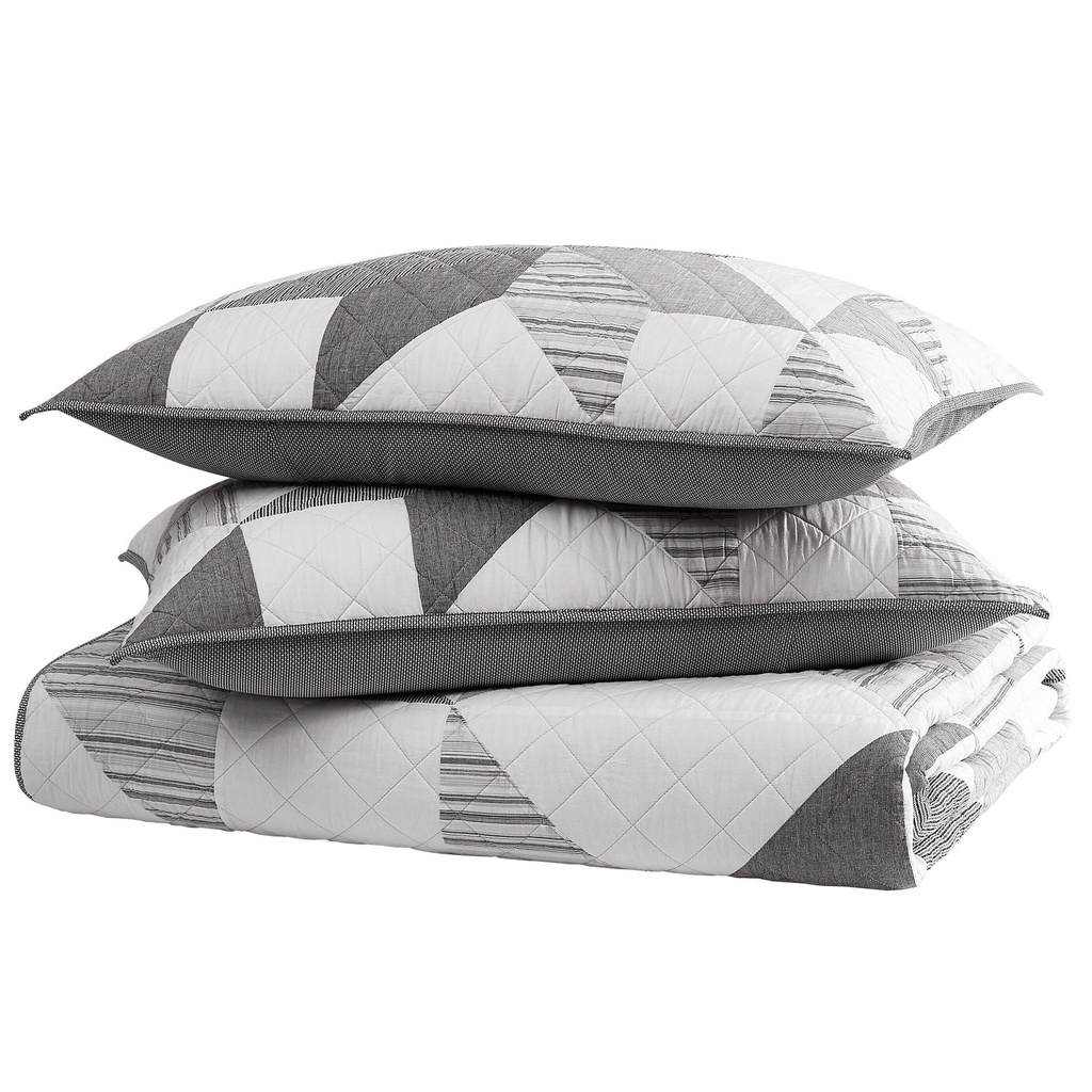 Origami Patchwork Quilt Set, 3-piece - 1876027 - 2