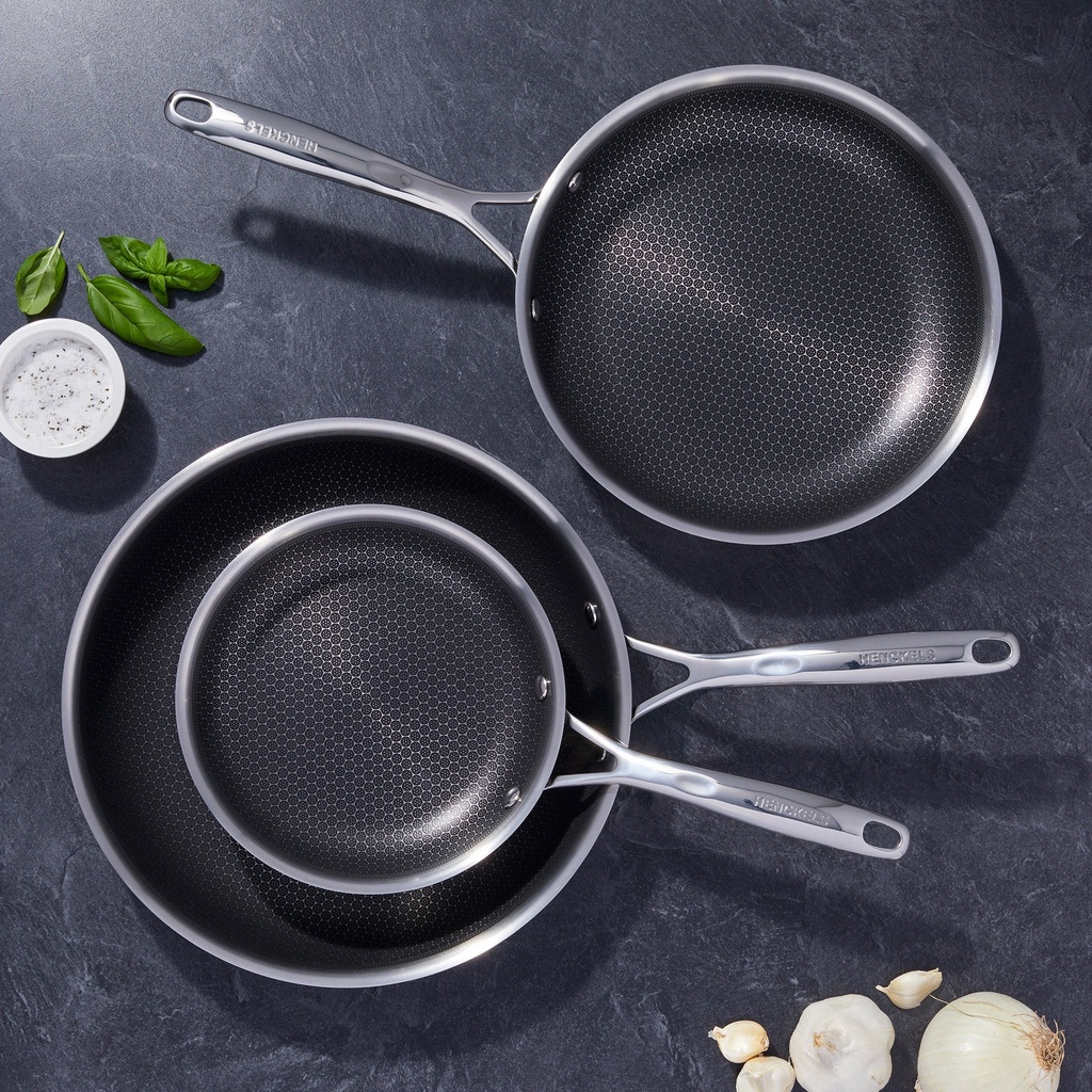 ZWILLING Paradigm Hybrid Ceramic Non-stick Tri-ply Clad Skillet Set, 3-pieces - 1901726 - 2