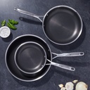 ZWILLING Paradigm Hybrid Ceramic Non-stick Tri-ply Clad Skillet Set, 3-pieces - 1901726 - 2