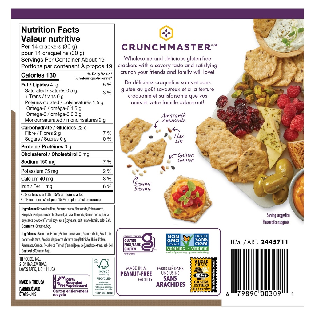 Crunchmaster Multi-Grain Cracker, 567 g - 2445711 - 2