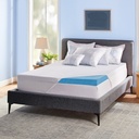 Novaform 3 in. Soothing Cool Plus Gel Memory Foam Mattress Topper 5529224 - 1