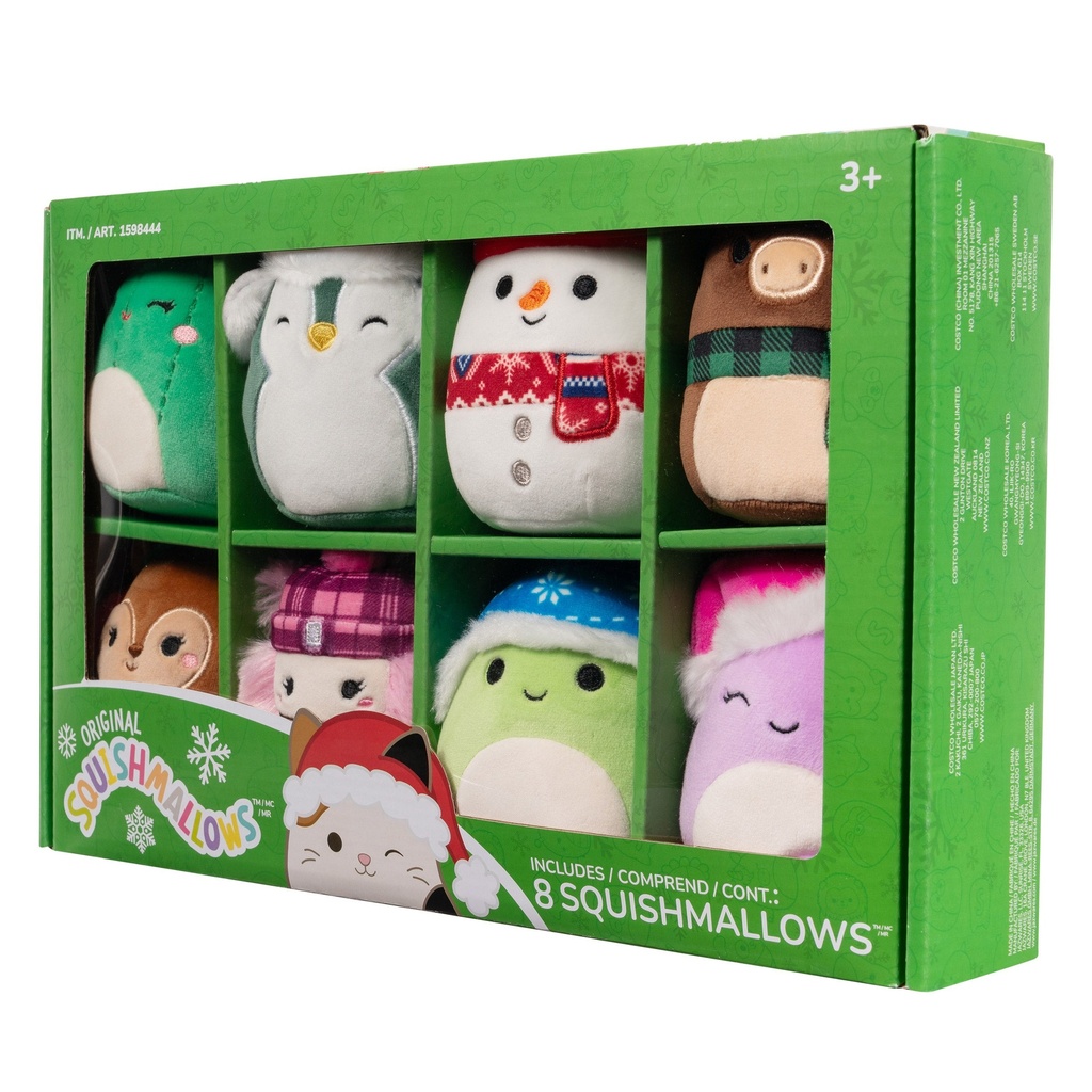 Squishmallows 8 piece Ornaments, Winter - 1736349 - 2