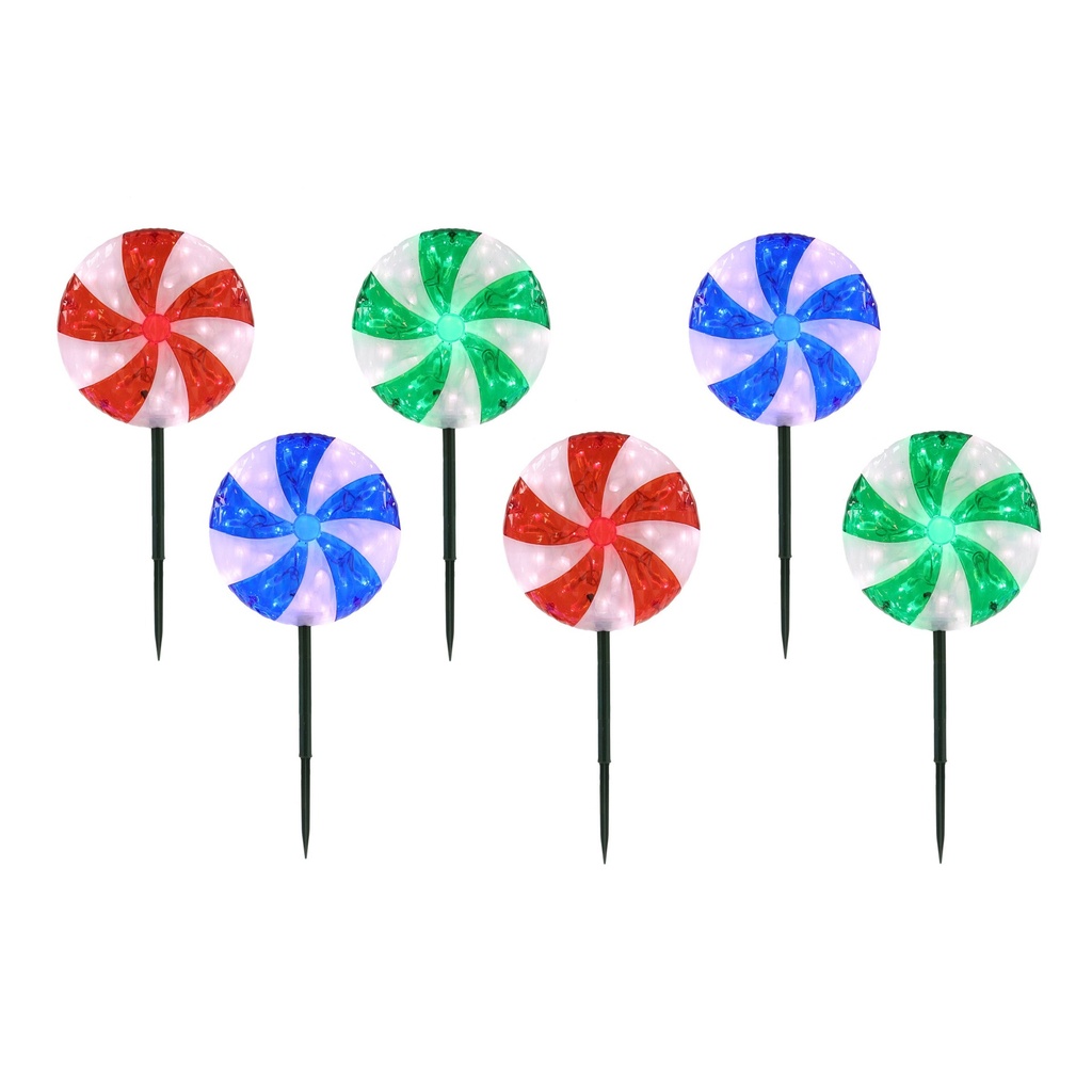 Set of 6 LED Lawn Stakes - 2060230 - 2