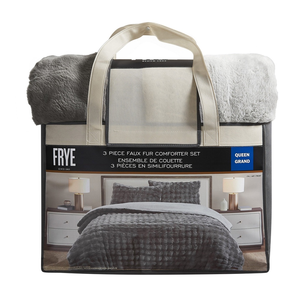 FRYE 3-piece Faux Fur Comforter Set - 9628500 - 6