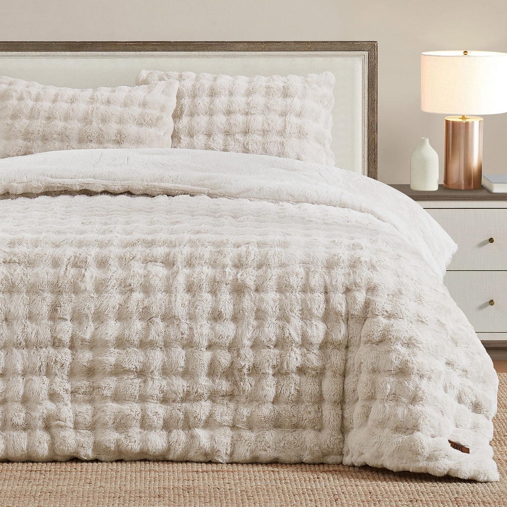 FRYE 3-piece Faux Fur Comforter Set - 9628501 - 1