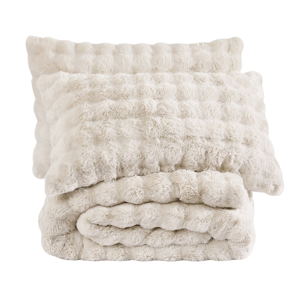 FRYE 3-piece Faux Fur Comforter Set - 9628501 - 4