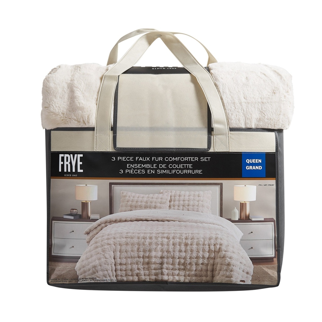 FRYE 3-piece Faux Fur Comforter Set - 9628503 - 6