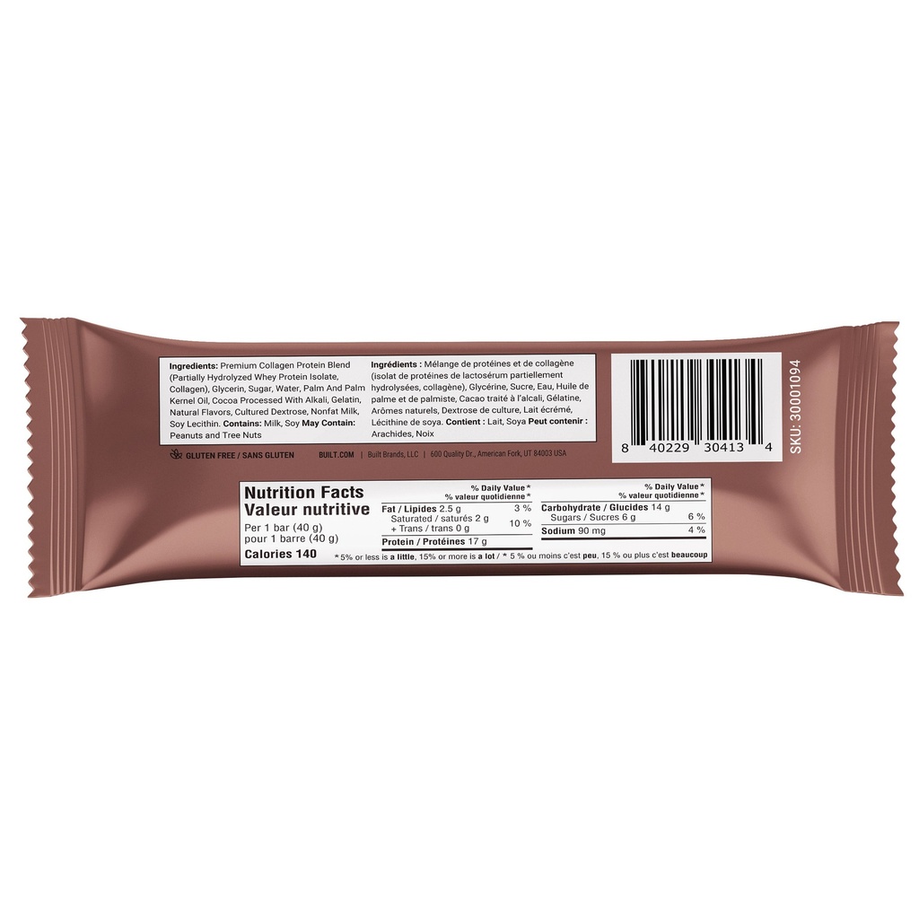 Built Puffs Protein Bars, Brownie Batter  Coconut, 14 × 40 g 1851141 - 4