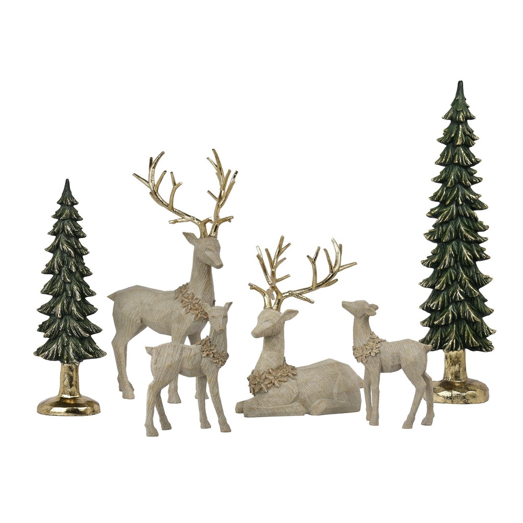 Deer Family with Trees - Set of 6 1931015 - 3