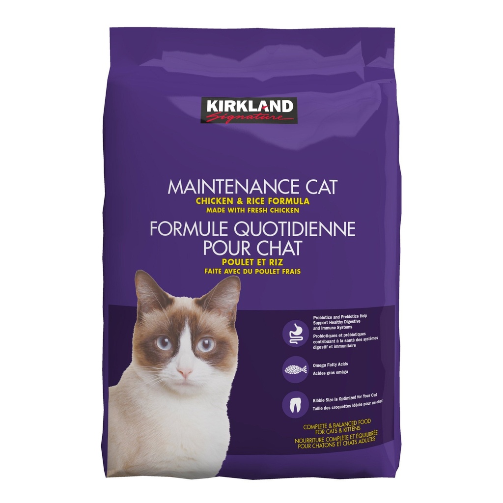 Kirkland Signature Maintenance Cat Chicken & Rice Formula, 9.07kg (20 lb.) 190379 - 1