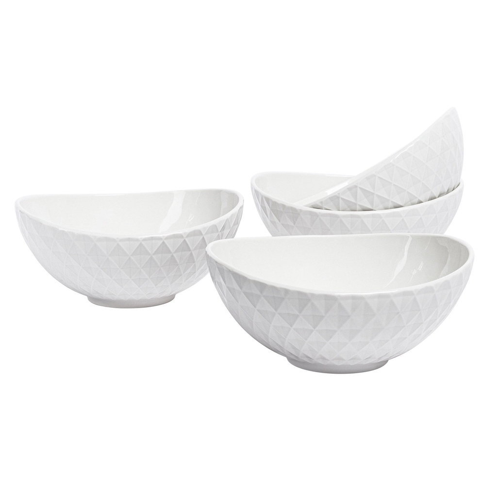 Over  Back Stoneware Serving Bowls, 4-pieces 1906778 - 2