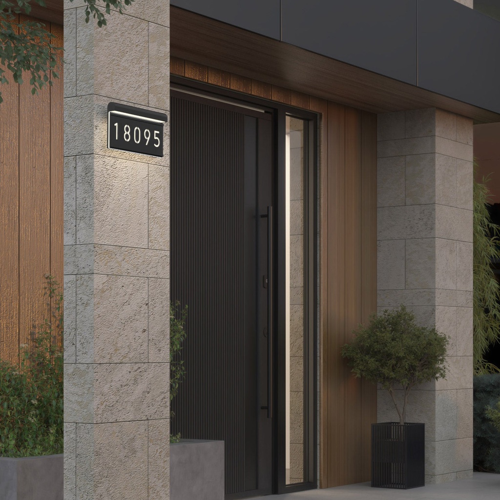 Artika Bowen Outdoor LED Address Light, Black 1938103 - 1