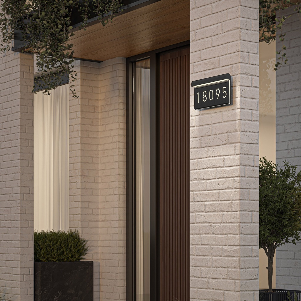 Artika Bowen Outdoor LED Address Light, Black 1938103 - 2