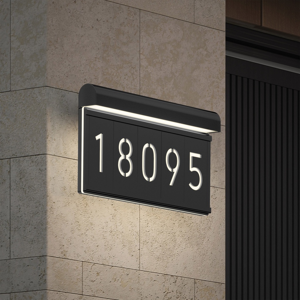 Artika Bowen Outdoor LED Address Light, Black 1938103 - 3