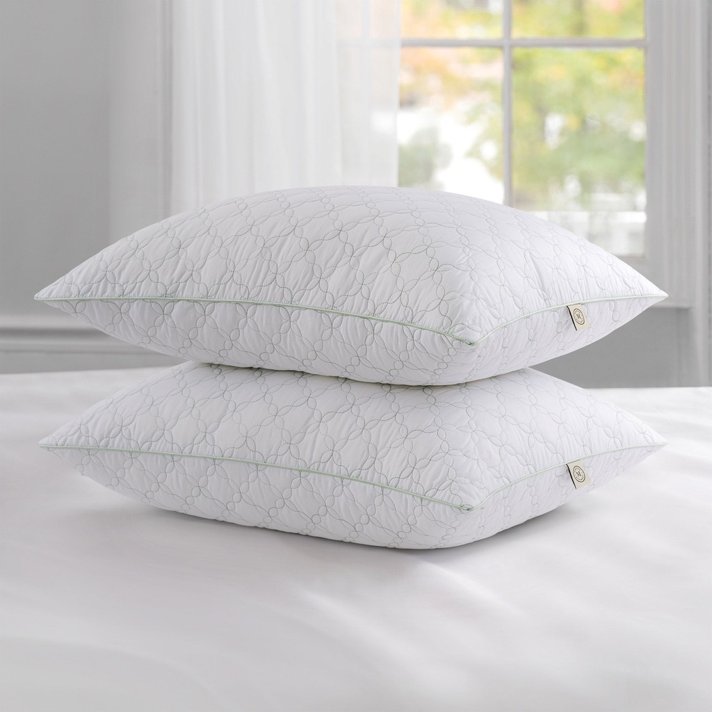 Martha Stewart Trellis Bloom Quilted Pillow, 2-pack 1943697 - 4