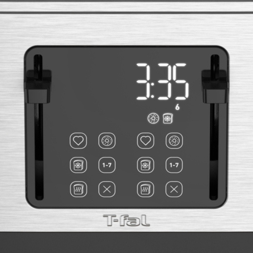 T-fal 4 Slice Digital Toaster, Stainless Steel 2266226 - 2