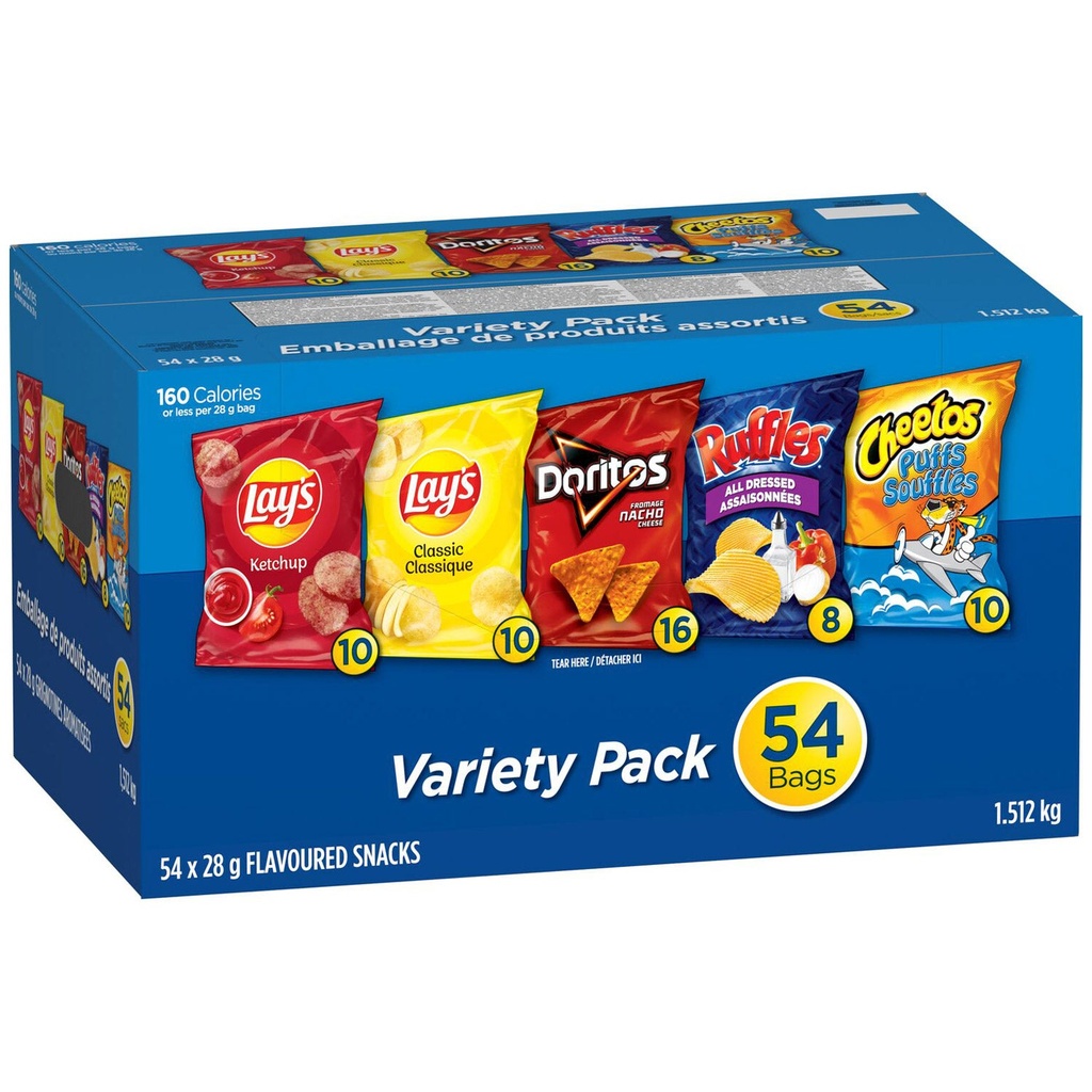 Frito-Lay Flavoured Snacks, Variety Pack, 54 × 28 g 2118631 - 1