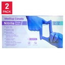 Medsup Nitrile Gloves, 2-pack, 100 count, Small - Extra Large 1688159 - 1