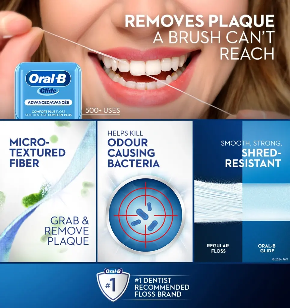 Oral-B Glide Advanced Multi-Protection Floss, 6 x 40 m 1457015 - 1