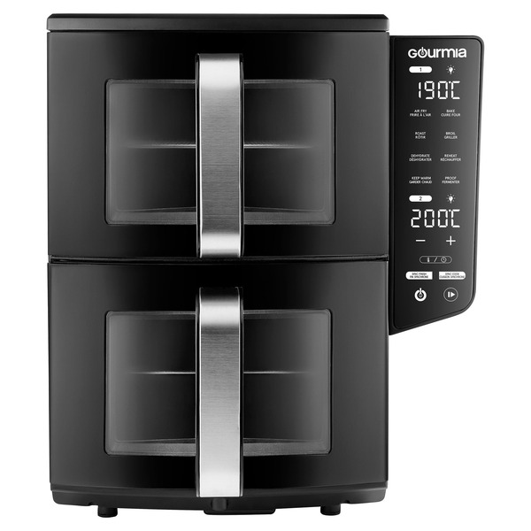 Gourmia 4 Dish Dual Basket Air Fryer with Sync Finish & Sync Cook, 10.4 L (11 qt.) 3333015