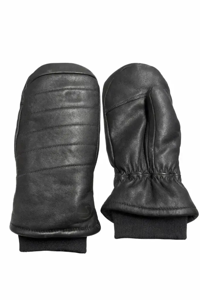 Leather Winter Mittens – Pull-On Style