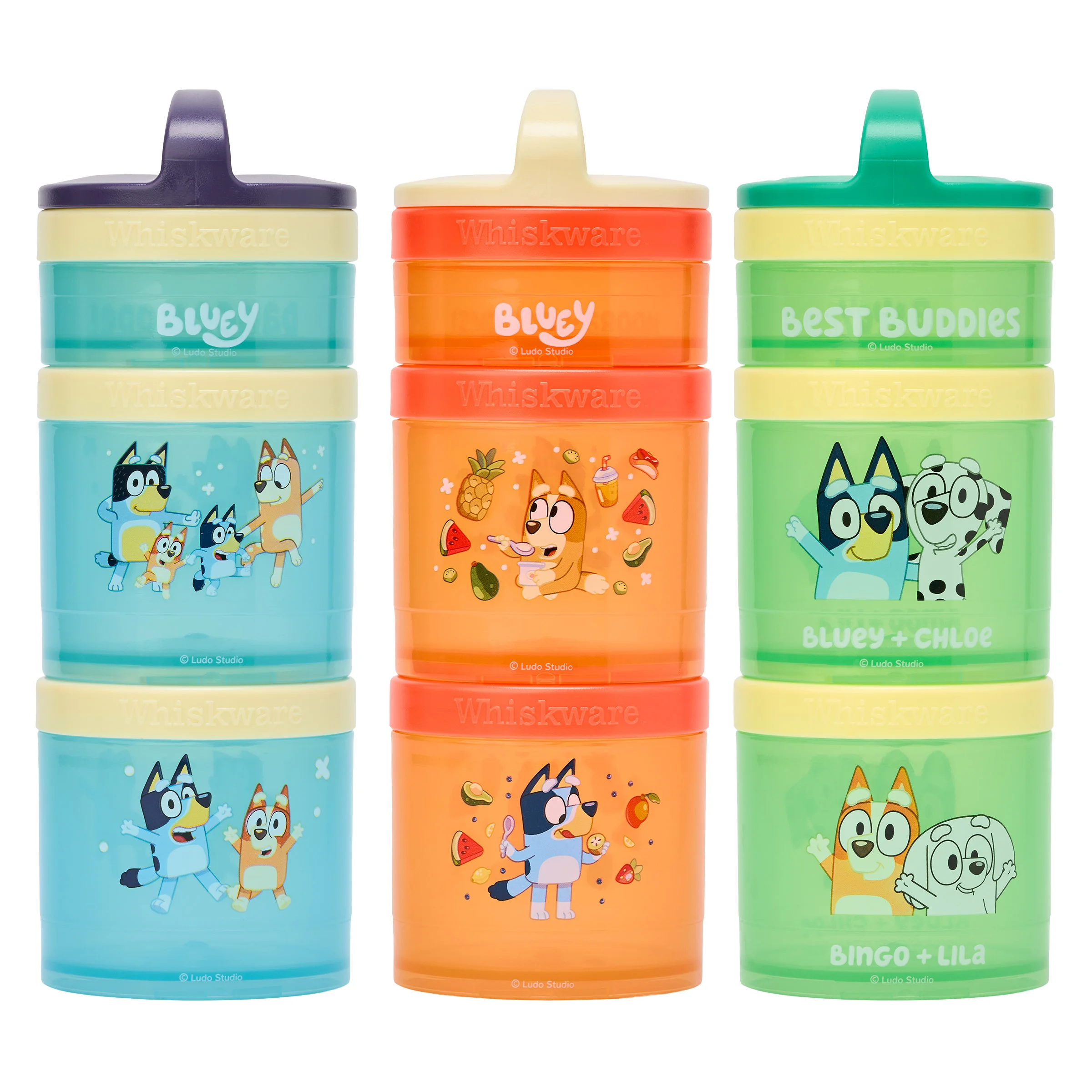 Whiskware Bluey Snack Container, 3-pack - 1591321