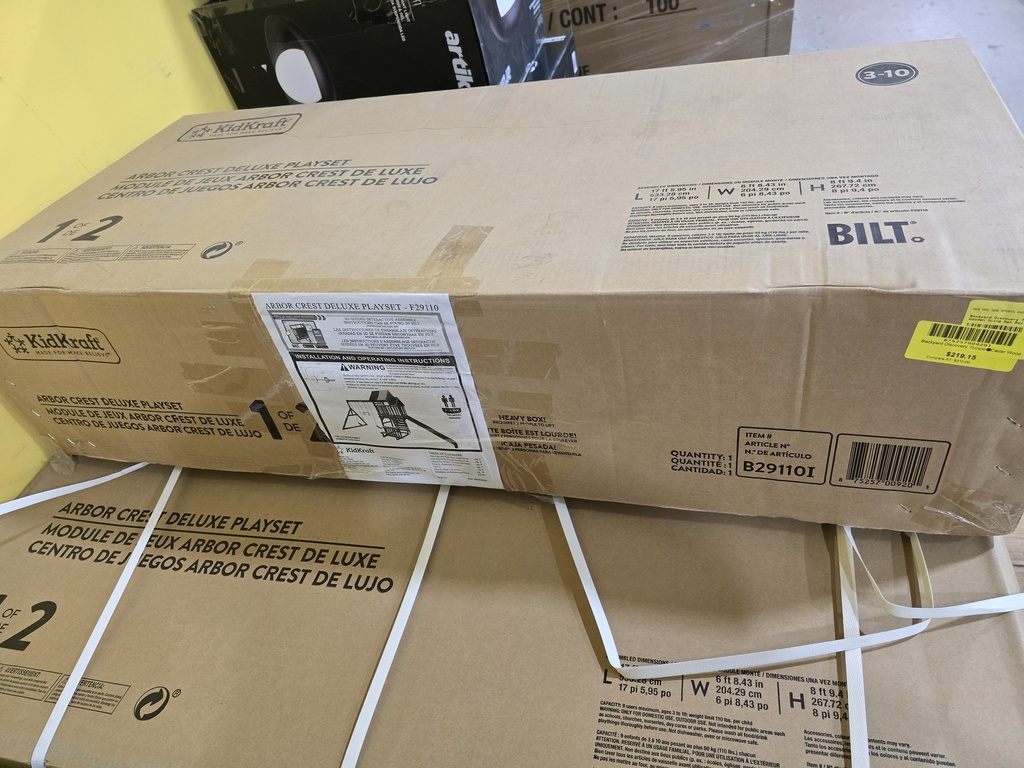 Backyard Discovery Tucson Cedar Wooden Swing Set Box 1 - Material Cedar Wood 875257009201