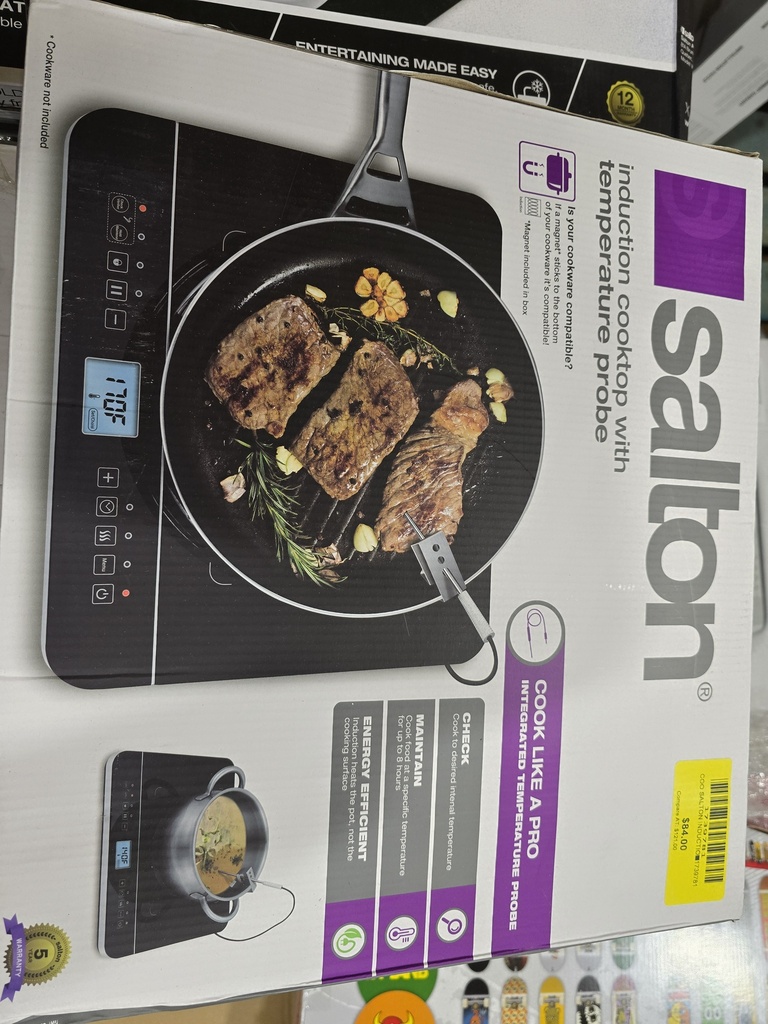 SALTON INDUCTION COOKTOP with Temperature Probe -  1739781