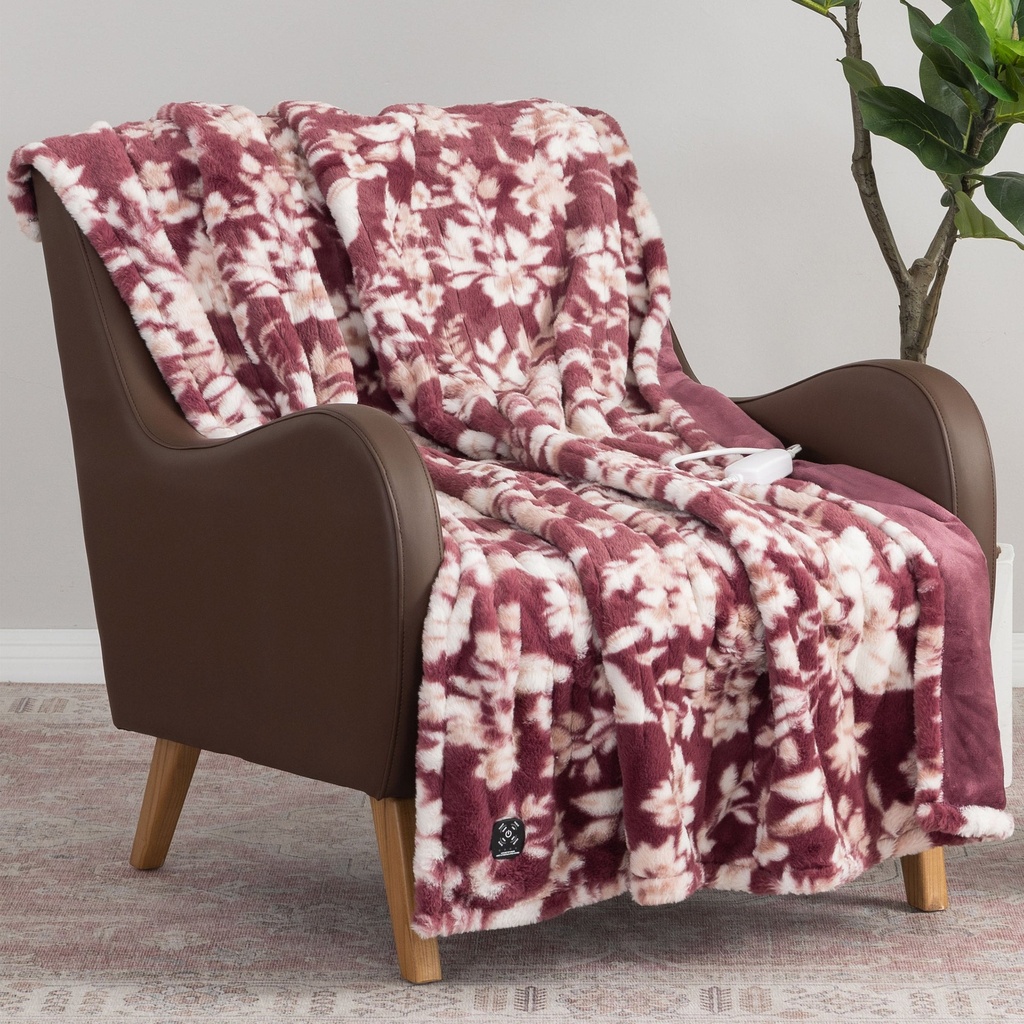 Berkshire - Heated Luxe Faux Fur Throw - 1949910