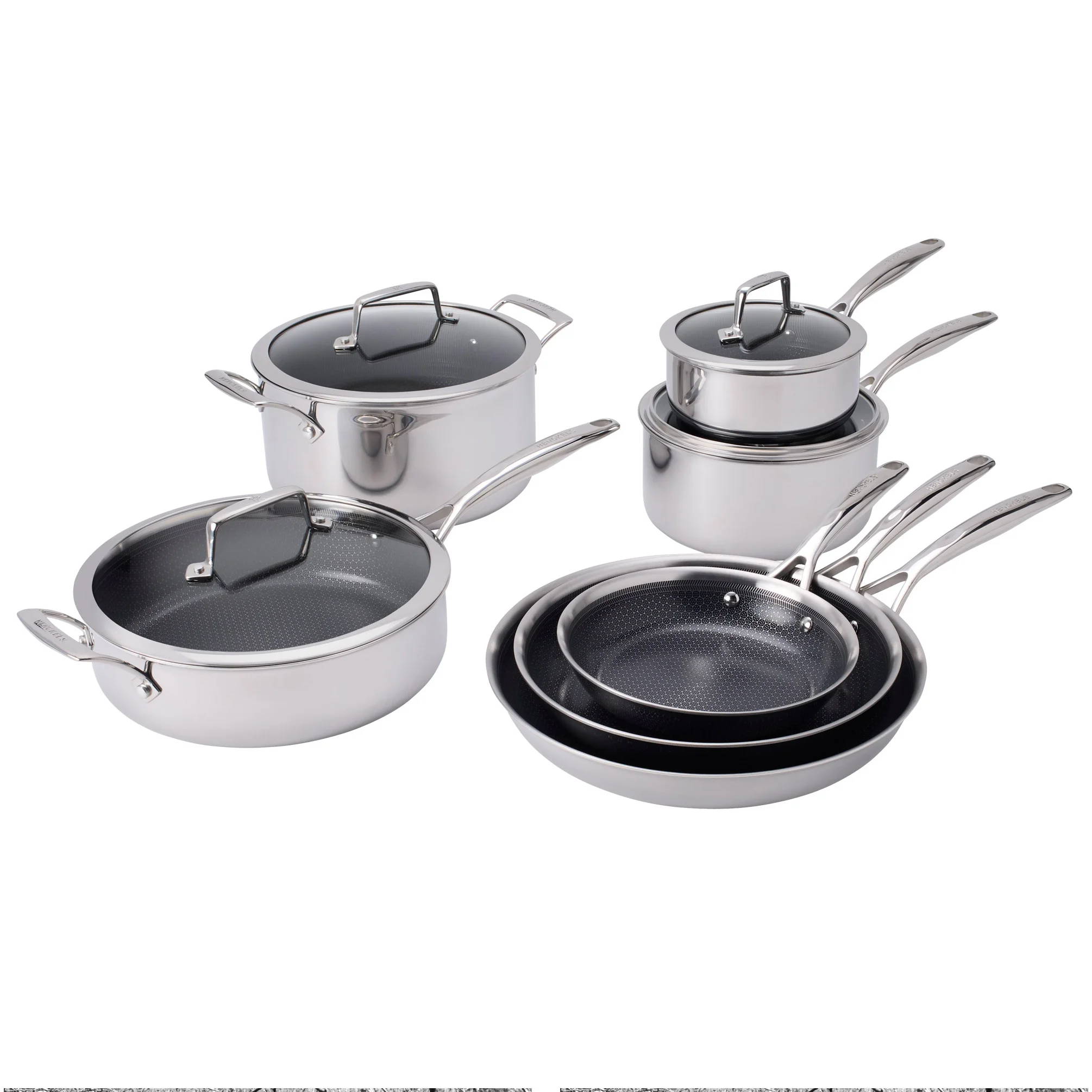 ZWILLING Paradigm Hybrid Ceramic Non-Stick Tri-ply Clad Cookware Set, 11-piece - 1901727