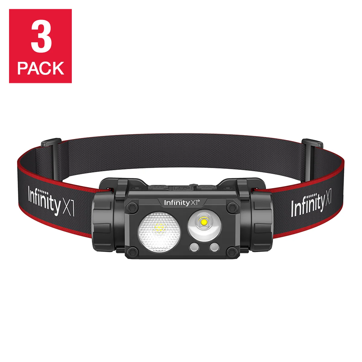 Infinity X1 1500 Lumen Rechargeable Headlamps, 3-pack - 1938085