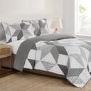 Origami Patchwork Quilt Set, 3-piece - 1876027