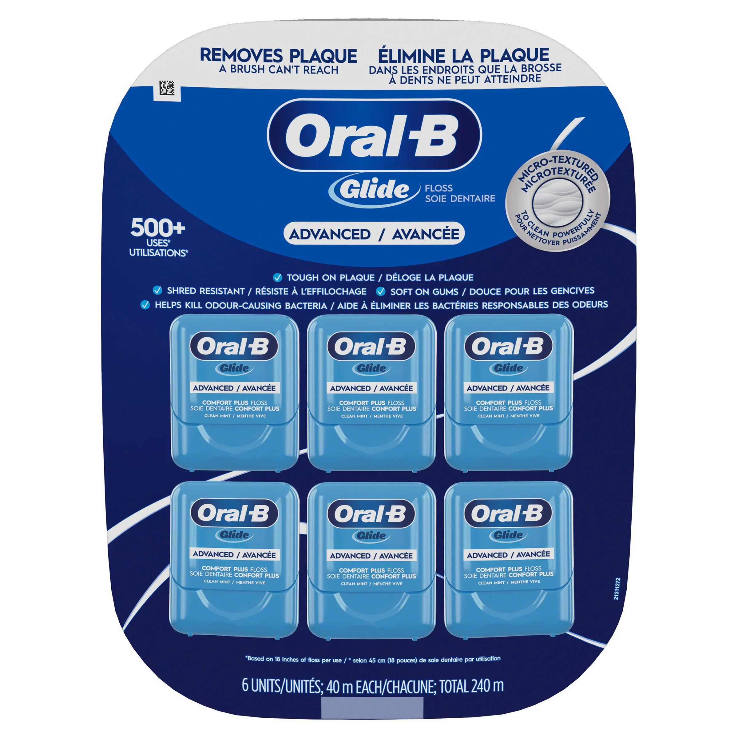 Oral-B Glide Advanced Multi-Protection Floss, 6 x 40 m - 1457015