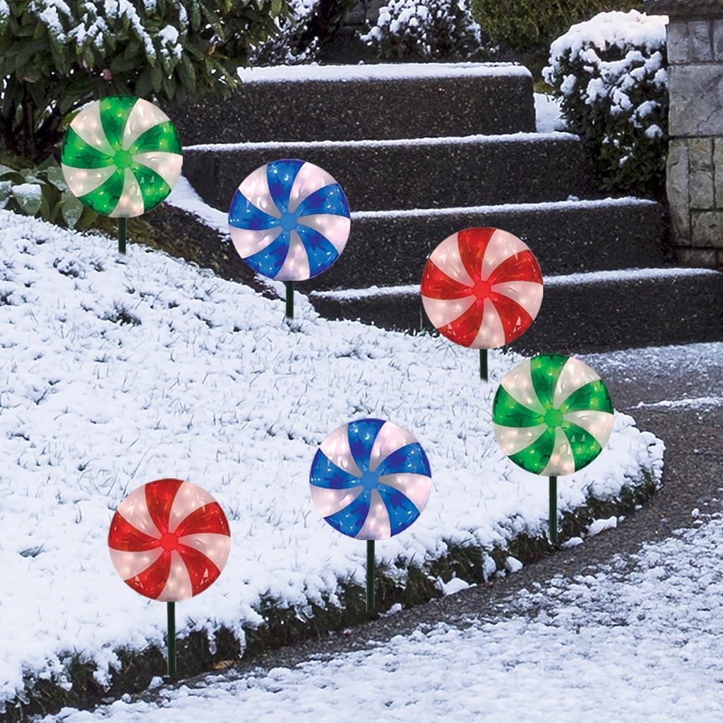 Set of 6 LED Lawn Stakes - 2060230