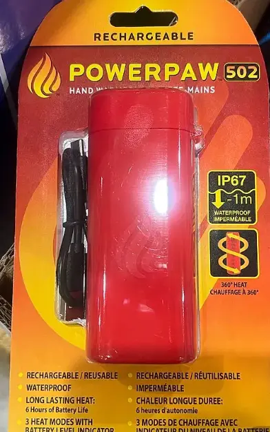 POWERPAW 502 Rechargeable Hand Warmer