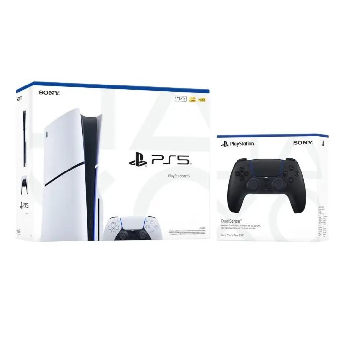 PlayStation 5 Disc Console Bundle with Midnight Black DualSense Wireless Controller