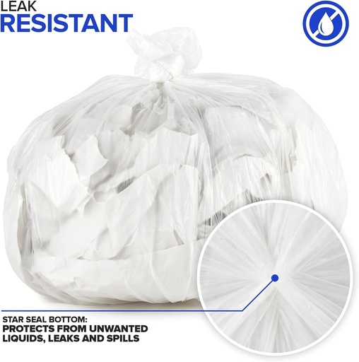 [al-pack-clear-flex-8-1060100] AL-PACK Medium Clear Garbage Bags Flex-Tie 80