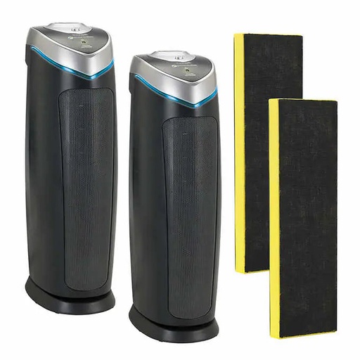 [germguardian-uvc-ai-1165867] GermGuardian 4-in-1 UV-C Tower Air Purifier 2-pack 2 w/ Filters