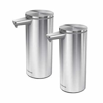 [simplehuman-soap-1446904] Simplehuman Rechargeable Sensor Soap Dispenser 2-Pack 1446904