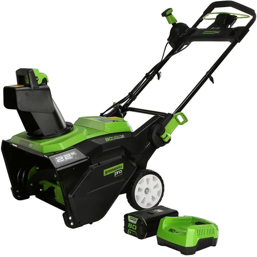 [greenworks-22in-snow-1450776] Greenwork 80 V 22 in. Snow Thrower