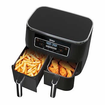 [ninja-dual-zone-airf-1513313] Ninja Foodi 4-in-1 8-qt. 2-Basket Air Fryer with DualZone Technology 1513313