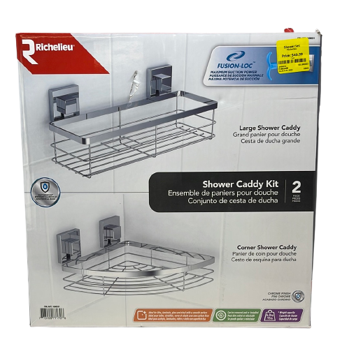 [2-piece-shower-set-f-1606531] Richelieu Shower Caddy Kit 1606531