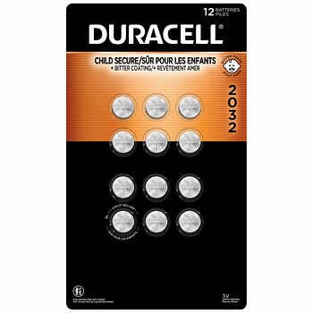 [duracell-coin-2032-i-he-1631745] Duracell Lithium 2032 Coin Batteries 12-count