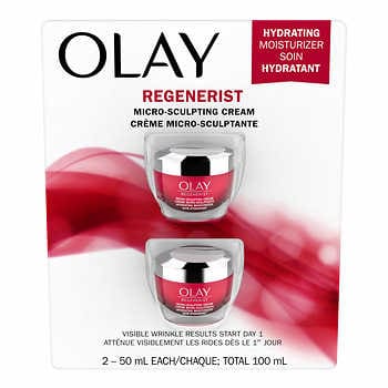 [olay-regenerist-2x50-1683808] Olay Regenerist Micro-Sculpting Cream Face Moisturizer 2 x 50 mL