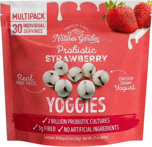 [ng-straw-yoggies-30x-1716201] Nature's Garden Probiotic Yoggie Bites Strawberry 30X